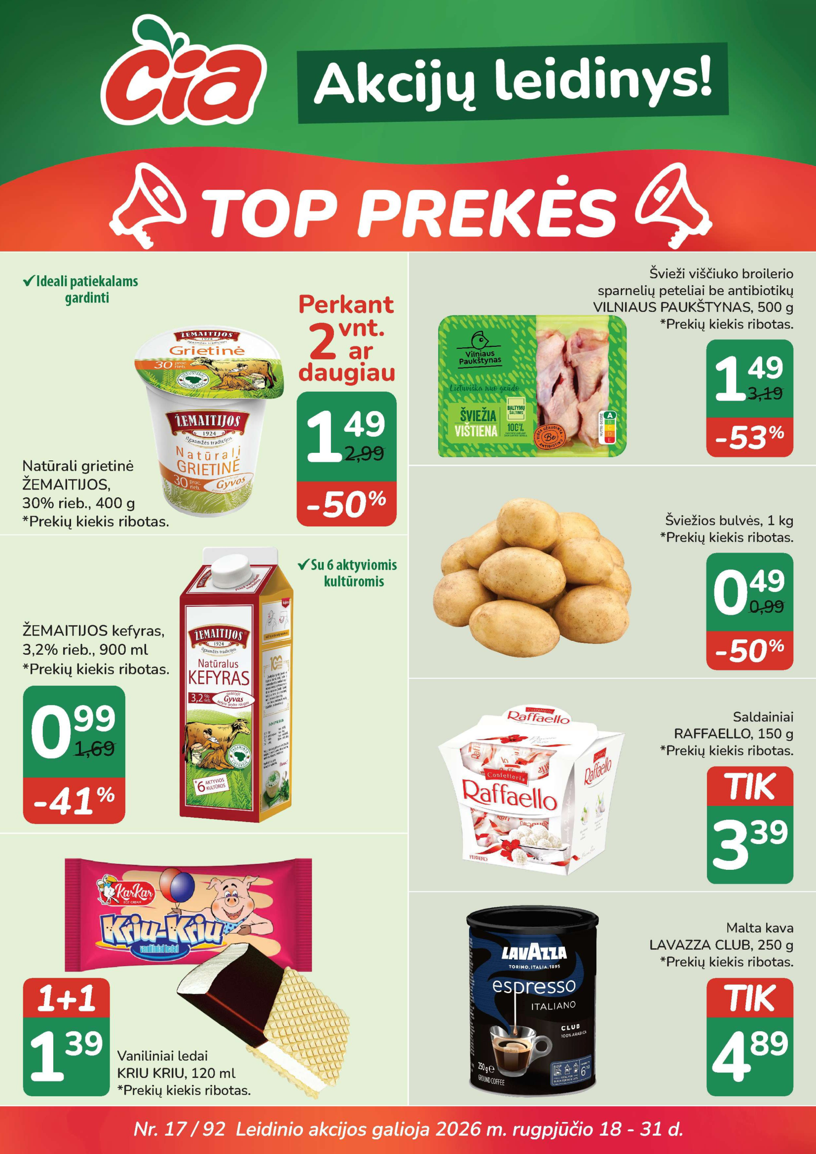 Akcijų leidinys! – 1 puslapis